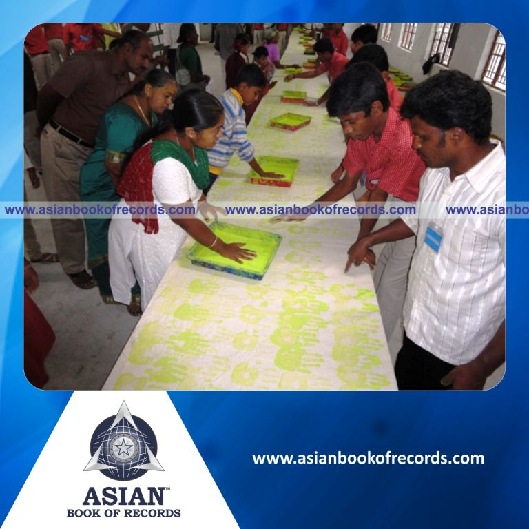 Largest Finger Painting made by 3 Generations