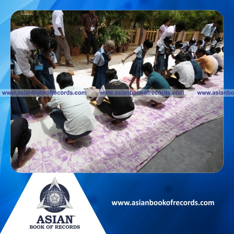 Largest Footprint Painting made by Children