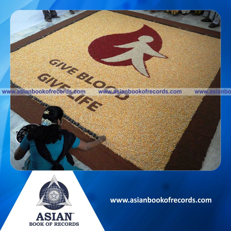 Largest Seeds Mosaic by an Individual (Female)