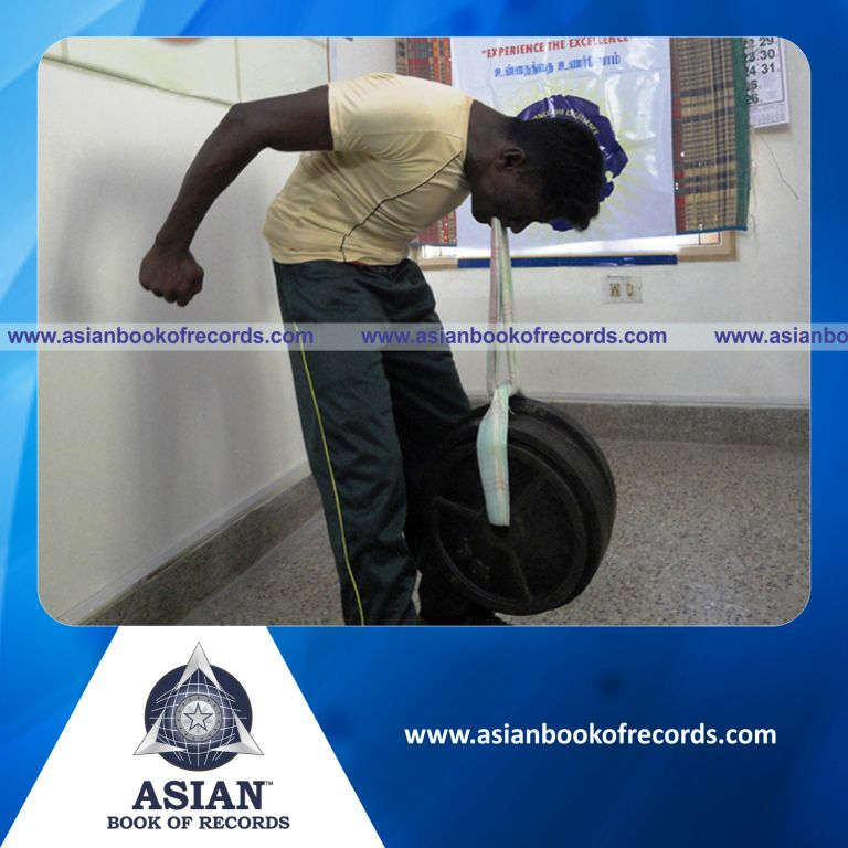 Heaviest Weight Lifted by Teeth by an Individual (Male)