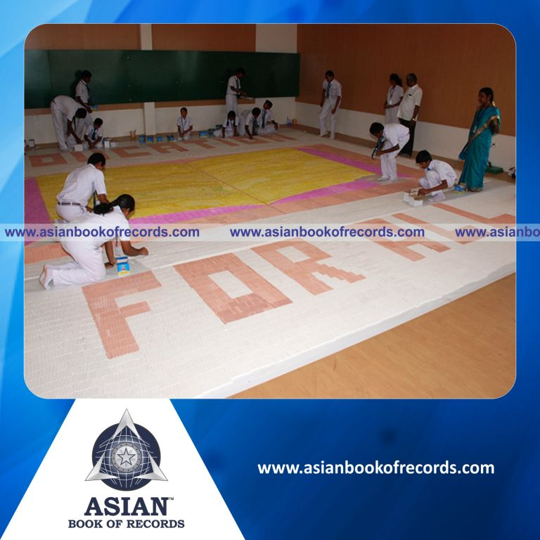 Largest Chalk Mosaic by a Team