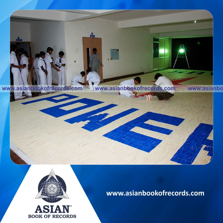 Largest Ice Stick Mosaic by a Team