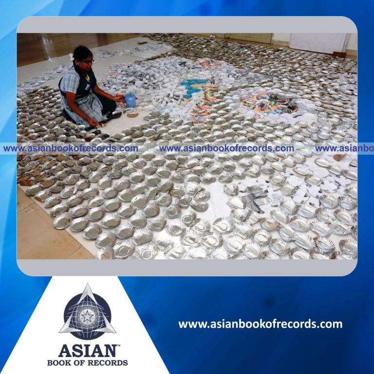 Largest Paper Plate Mosaic by a Minor (Female)