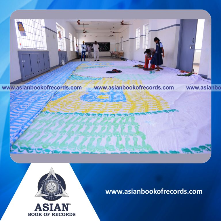 Largest Footprint Painting by a Minor (Female)