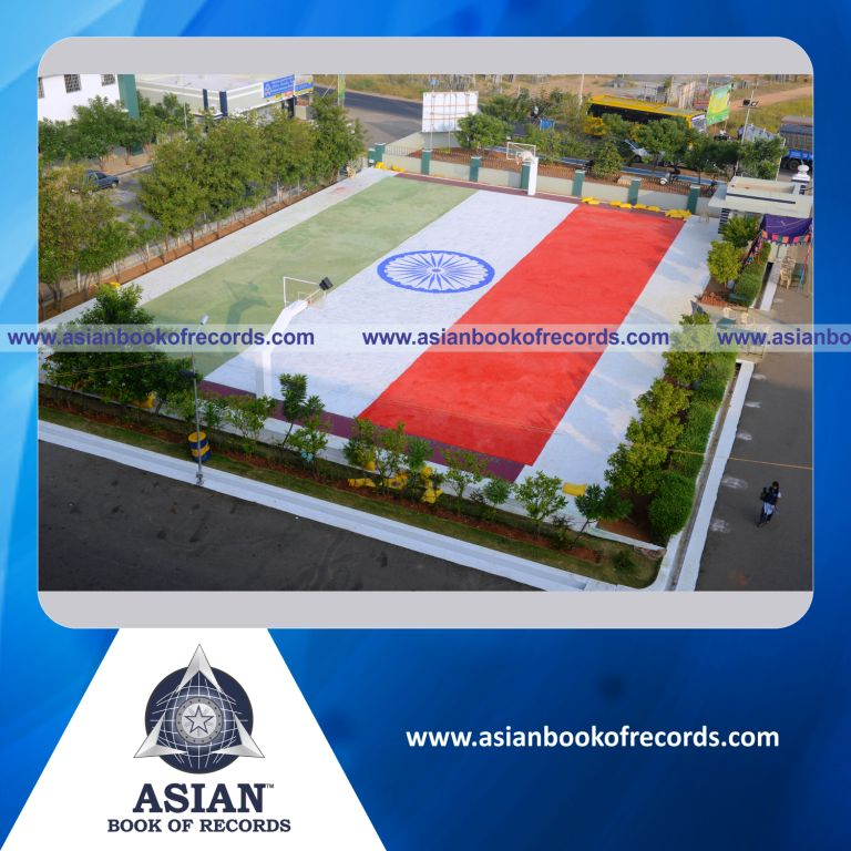 Largest National Flag made with Salt by a Minor (Male)