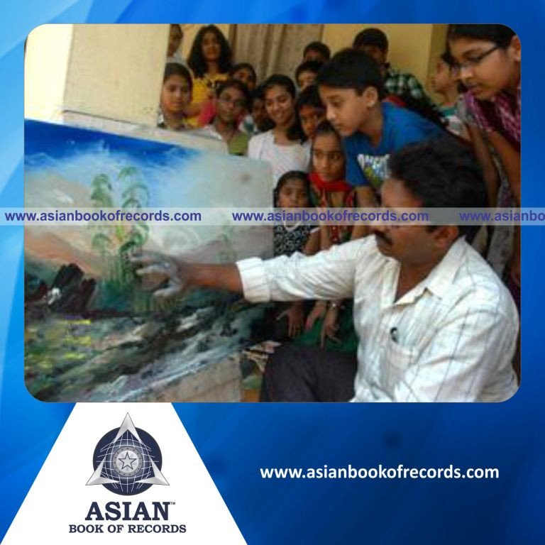 Highest Number of Paintings made with Fingertips by an Individual (Male)