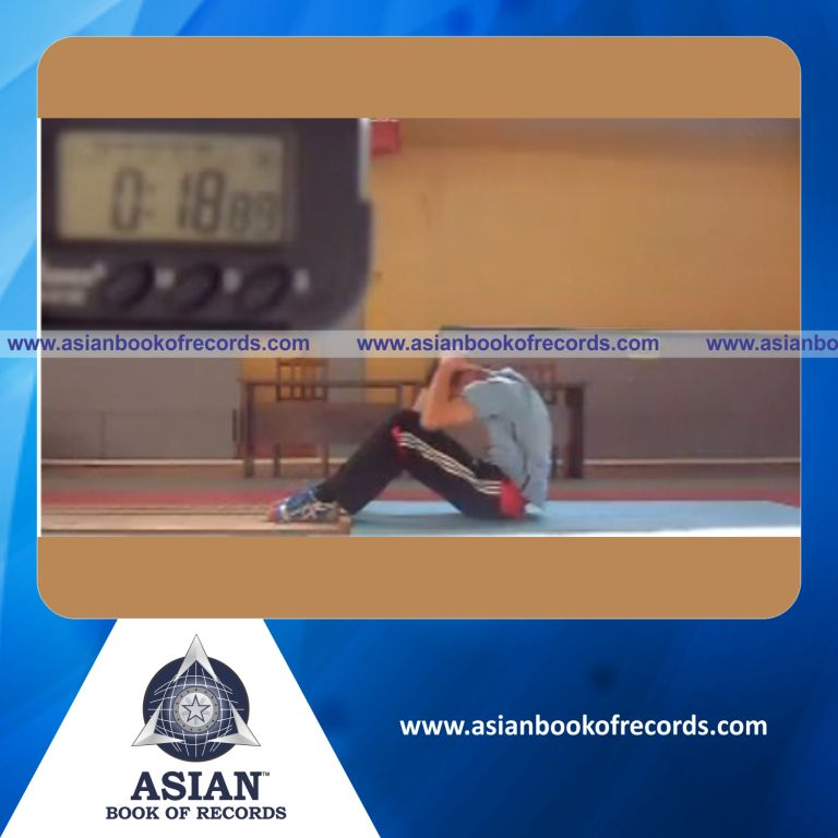 Highest Number of Sit-Ups in 1 Minute by an Individual (Male)