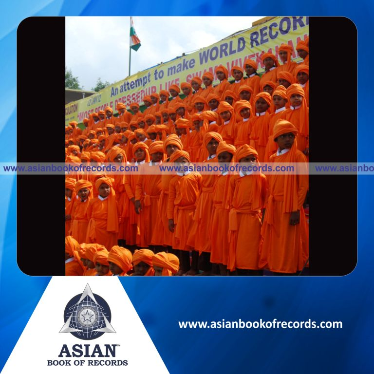 Highest Number of People Dressed as Swami Vivekananda Simultaneously (Single Venue)
