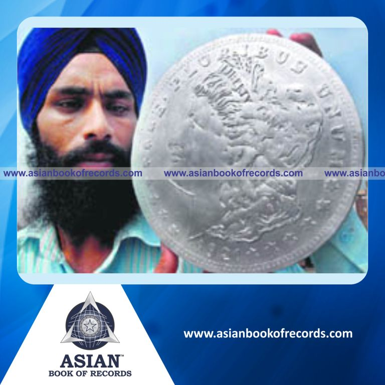 Largest Coin made with Paper by an Individual (Male)