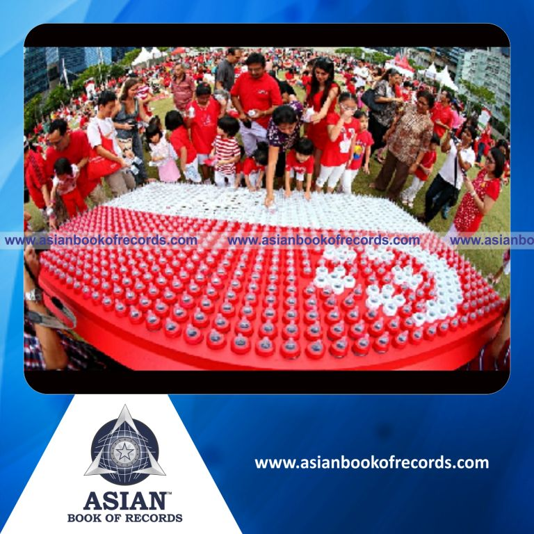 Largest Flag made with Milk Bottles