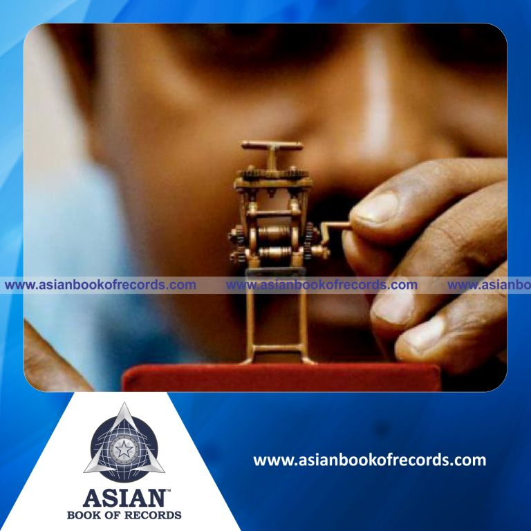 Smallest Gold Rolling Machine made by an Individual (Male)