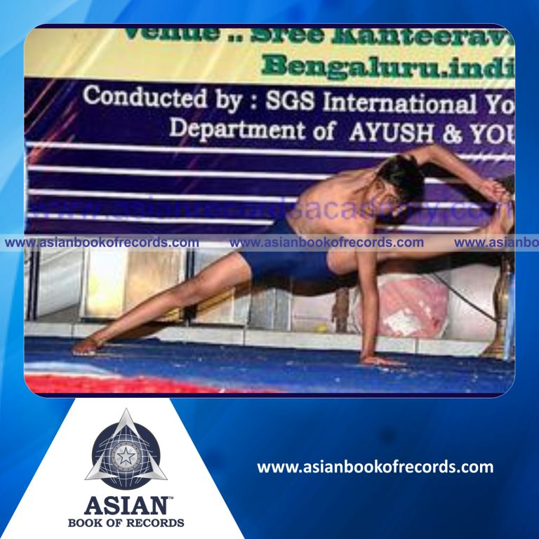 Fastest Time to Perform Advanced Yogasanas by an Individual (Male)