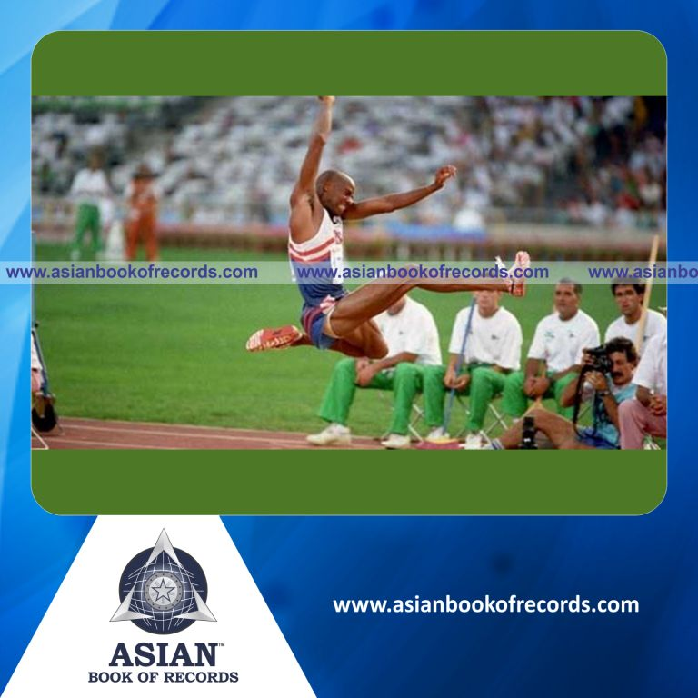 Longest Distance covered in Long jump (Male)