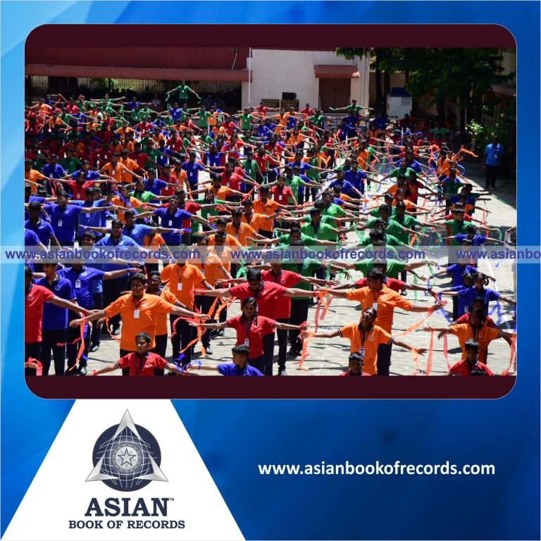 Highest Number of Participants Performing in a Sports Drill while holding Ribbons Simultaneously (Single Venue)