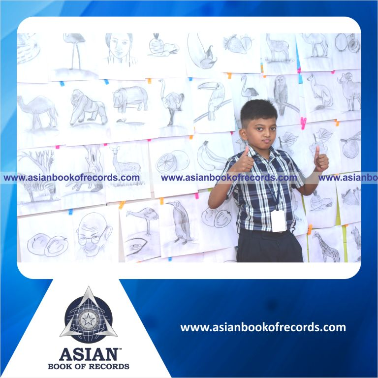 Highest Number of Pencil Shades completed in 3 Hours by an Individual (Minor-Male)