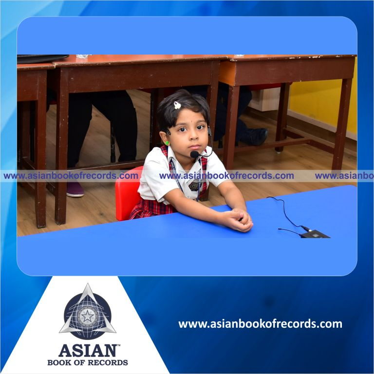 Highest Number of Sight Words Recalled by a Pre-Schooler in 4 Minutes