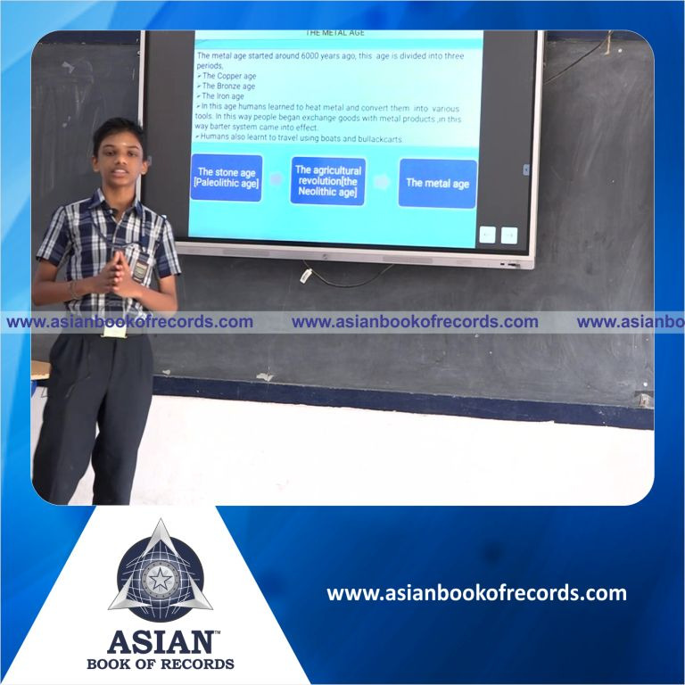 Longest Public Speaking Marathon by an Individual (Minor-Male)