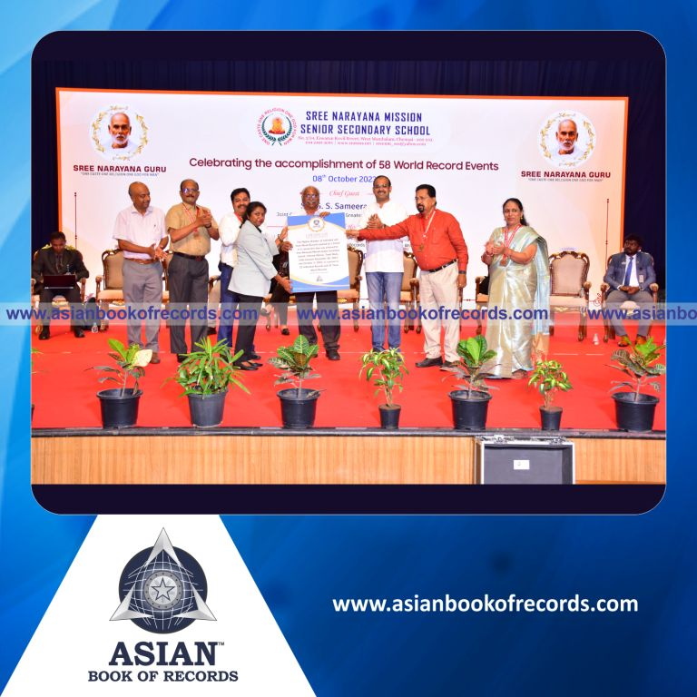 Highest Number of Individual and Team World Records attained by a School in 6 consecutive days