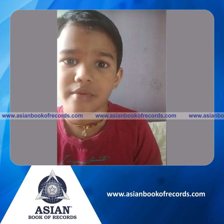 Highest Number of Antonyms answered in 5 Minutes by a Pre-Schooler