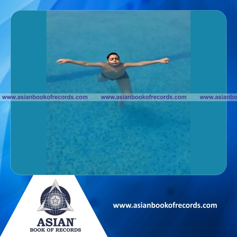 Longest Time to Float on Water in a Virabhadrasana Position by an Individual (Minor-Male)
