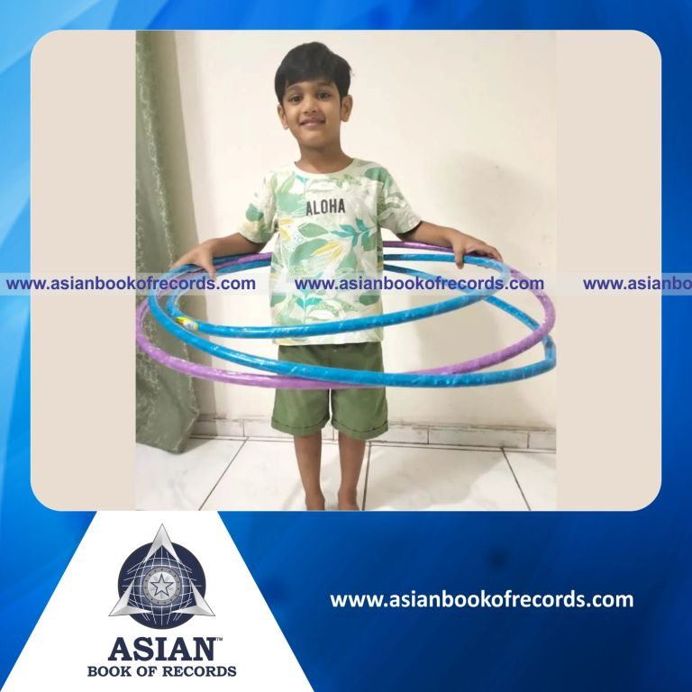 Highest Number of Hula Hoop Rotations around Knees in One Minute by a Pre-Schooler