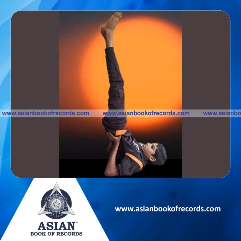 Longest Time to Hold Sarvangasana Yoga Pose by an Individual (Minor-Male)