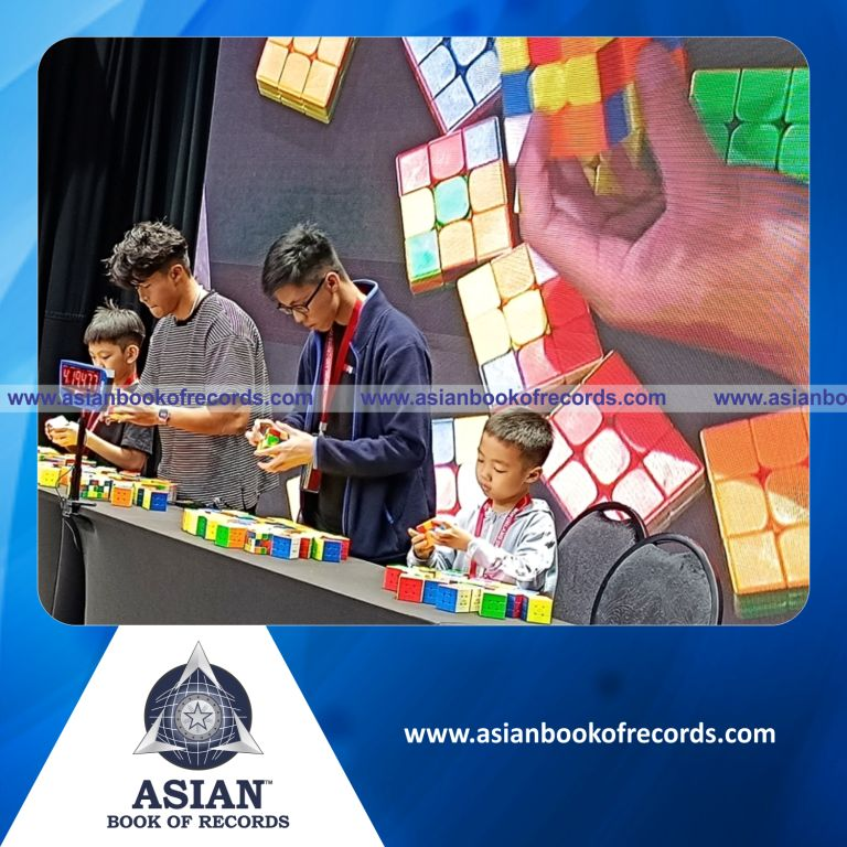 Fastest to Sovle 100 Rubik Cubes (3 x 3 x 3) by a Team