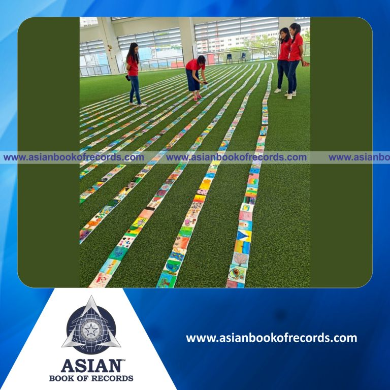 Longest Line of Handpainted Canvases