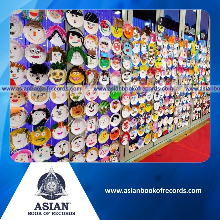 Largest Display of Paper Plate Faces