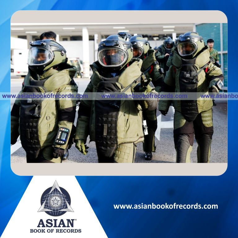 Highest Number of Participants in a Bomb Suit Procession