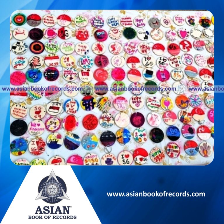 Highest Number of Wooden Keychains Painted