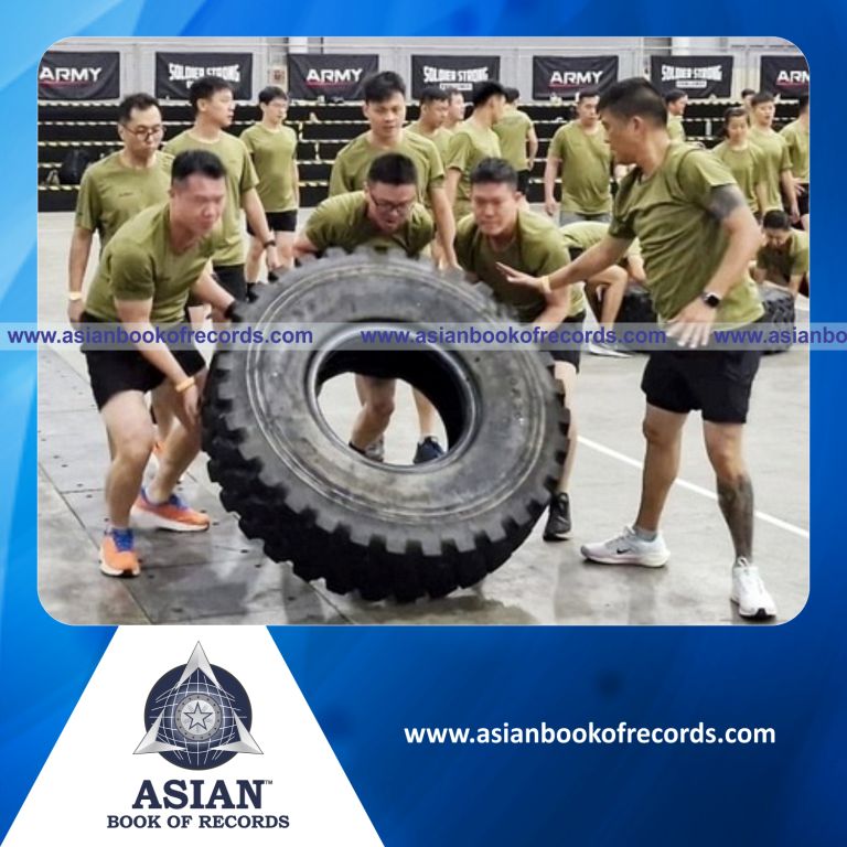 Highest Distance Covered in a 100-Kg Tyre Flip Relay in One Hour