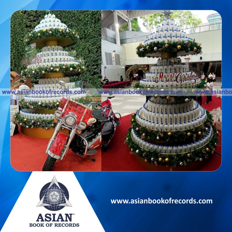 Highest Number of Bottle Lamps Used in a Christmas Tree