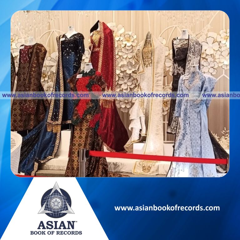 Highest Number of Wedding Costumes Displayed on Mannequins