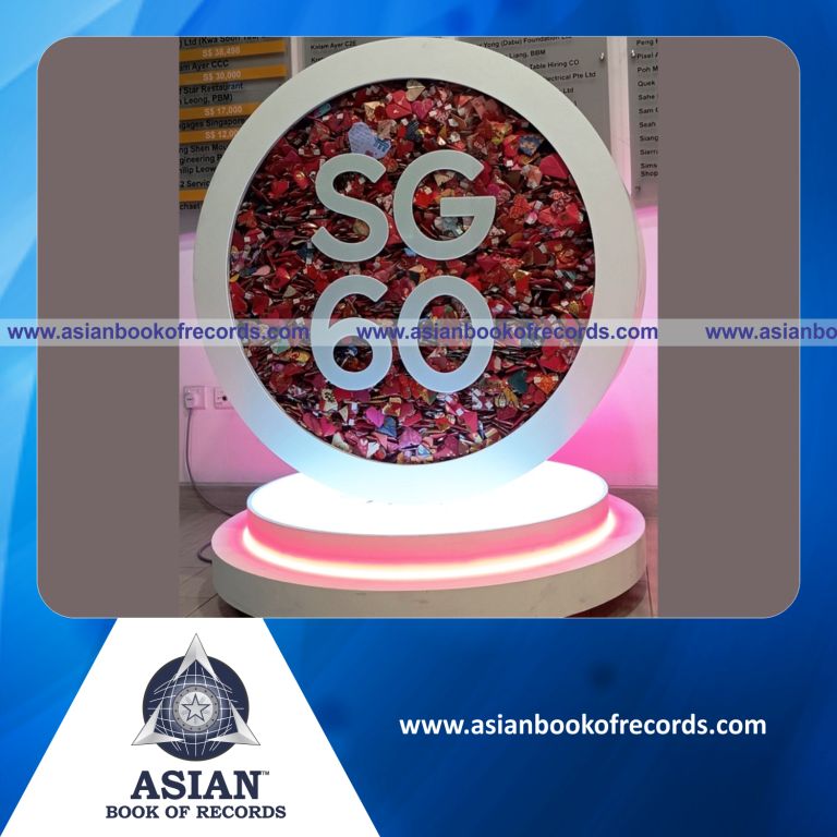 Highest Number of Hongbao Origami Hearts Used in a Logo