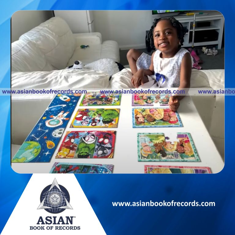 Highest Number of Jigsaw Puzzles Solved by a Toddler
