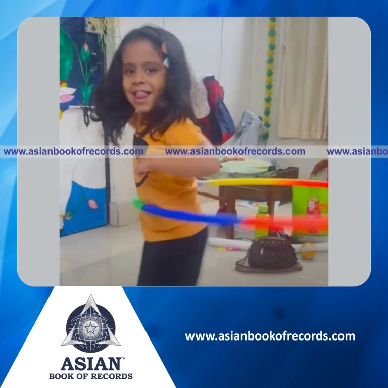 Highest Number of Hula Hoop Spins Around the Waist in One Minute by a Preschooler