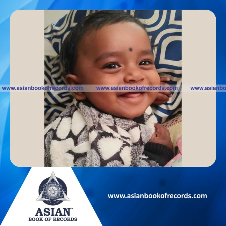 Highest Number of Flowers Identified Through Flashcards by an Infant