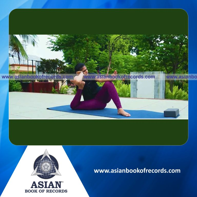 Longest Time to Hold Yoga Dandasana Pose by an Individual (Female)