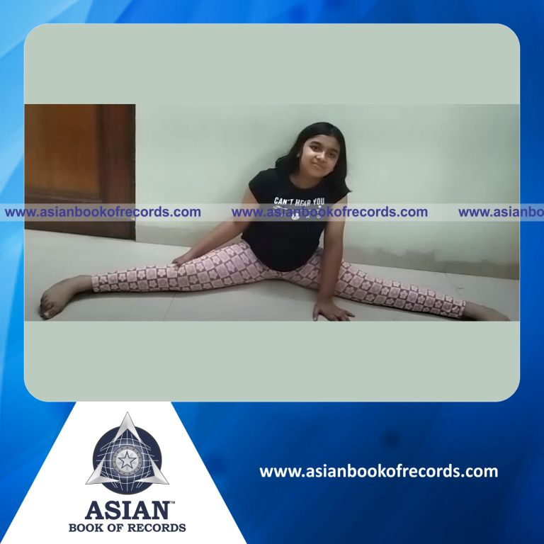 Longest Time to Hold Full Leg Split by an Individual (Female)