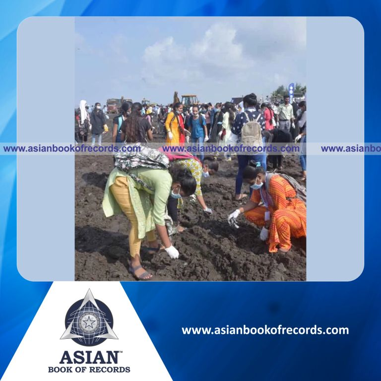 Highest Number of Participants in a Beach Cleanup Drive in a Single Day at a Single Venue