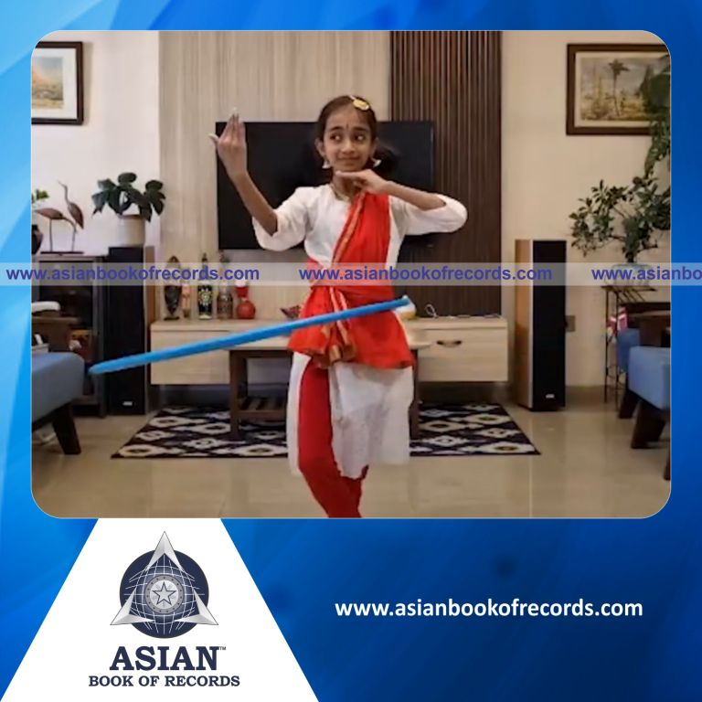 Longest Time to Perform Bharatanatyam Dance while Rotating a Hula Hoop around the Waist by an Individual (Minor-Female)
