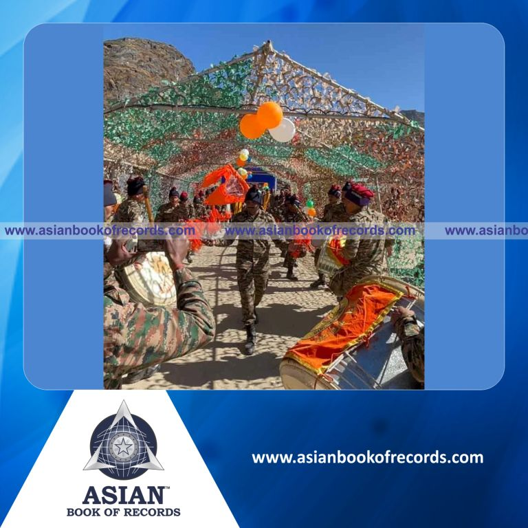 Highest Number of Participants to Perform Jhanj Pathak for the Longest Duration at the Highest Altitude (Group)