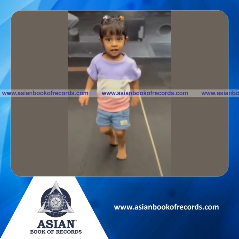 Highest Distance Walked with Folded Toe by a Toddler