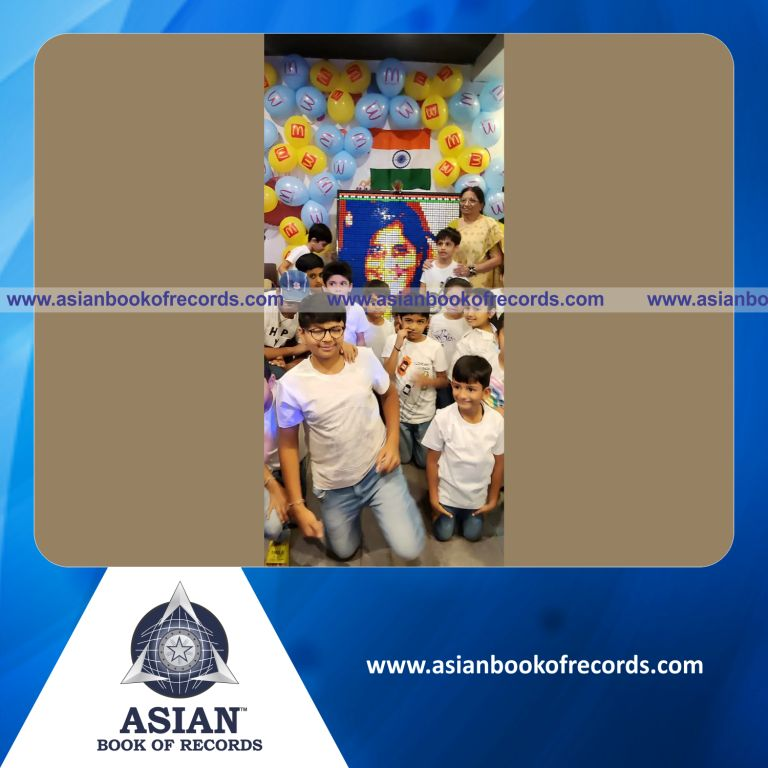 Largest Portrait of Sunita Williams Created Using Rubik’s Cubes by a Team