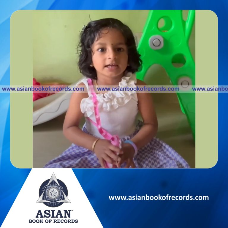 Highest Number of Languages Used to Recite Counting from 1 to 10 by a Preschooler