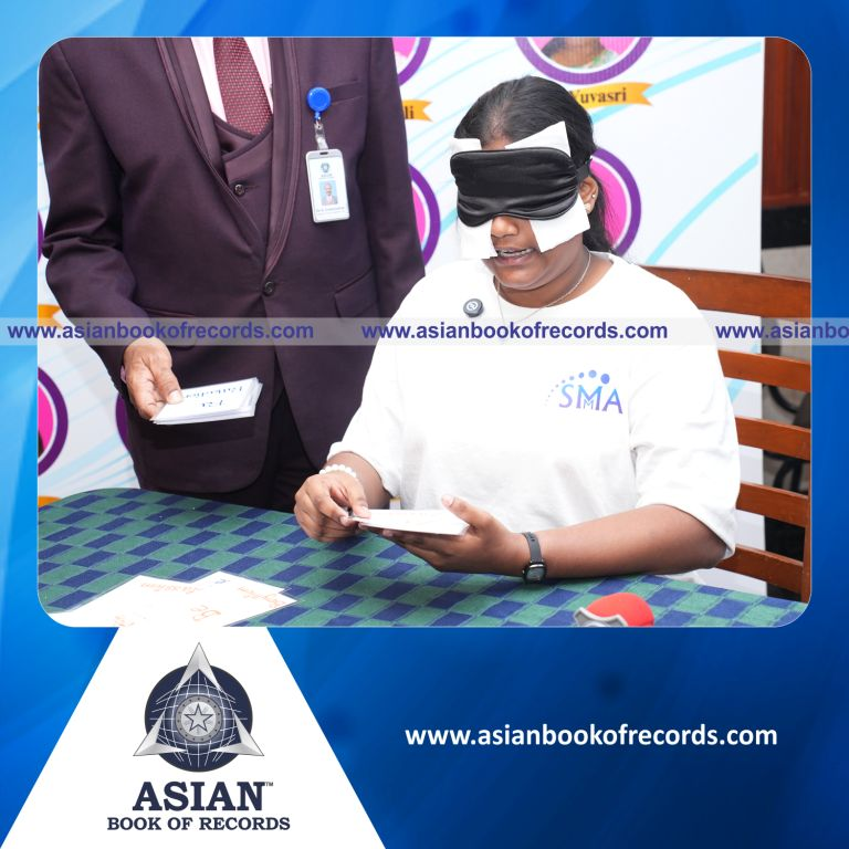 Highest Number of Elements of The Periodic Table Identified and Recited while Blindfolded In 1 Minute by an Individual (Minor-Female)