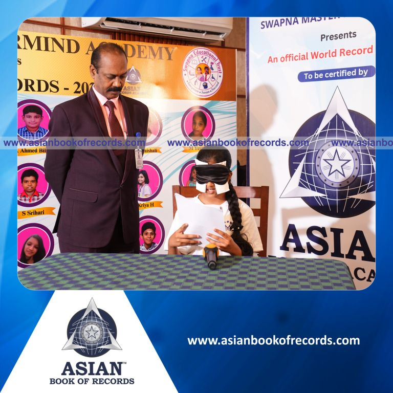 Highest Number of Classical Shruti Musical Notes Identified and Sung in 10 Minutes while Blindfolded by an Individual (Minor – Female)