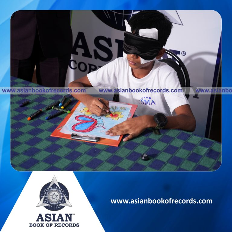 Fastest Time to Colour an A4-Size Image Blindfolded by an Individual (Minor – Male)