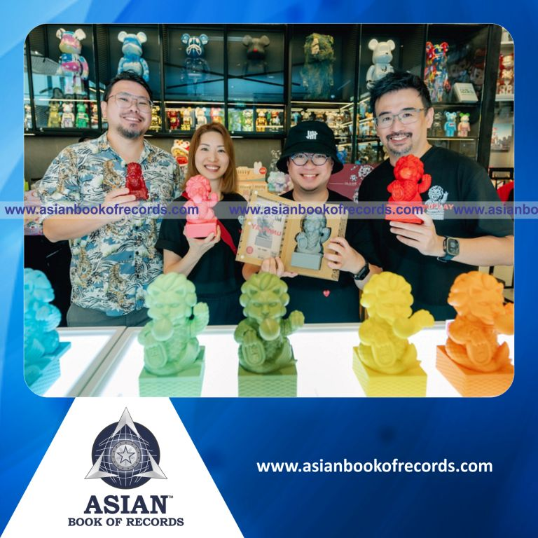 First 3D-Printed Fortune Merlion Made from Recycled Plastic Bottles